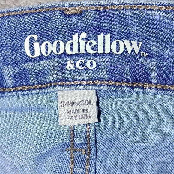 Men's Goodfellow Straight Slim Jeans - Picture 2 of 3